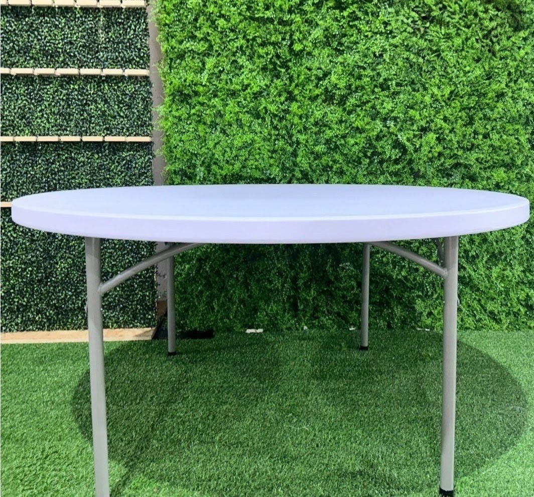 60" Round Heavy-Duty Folding Table